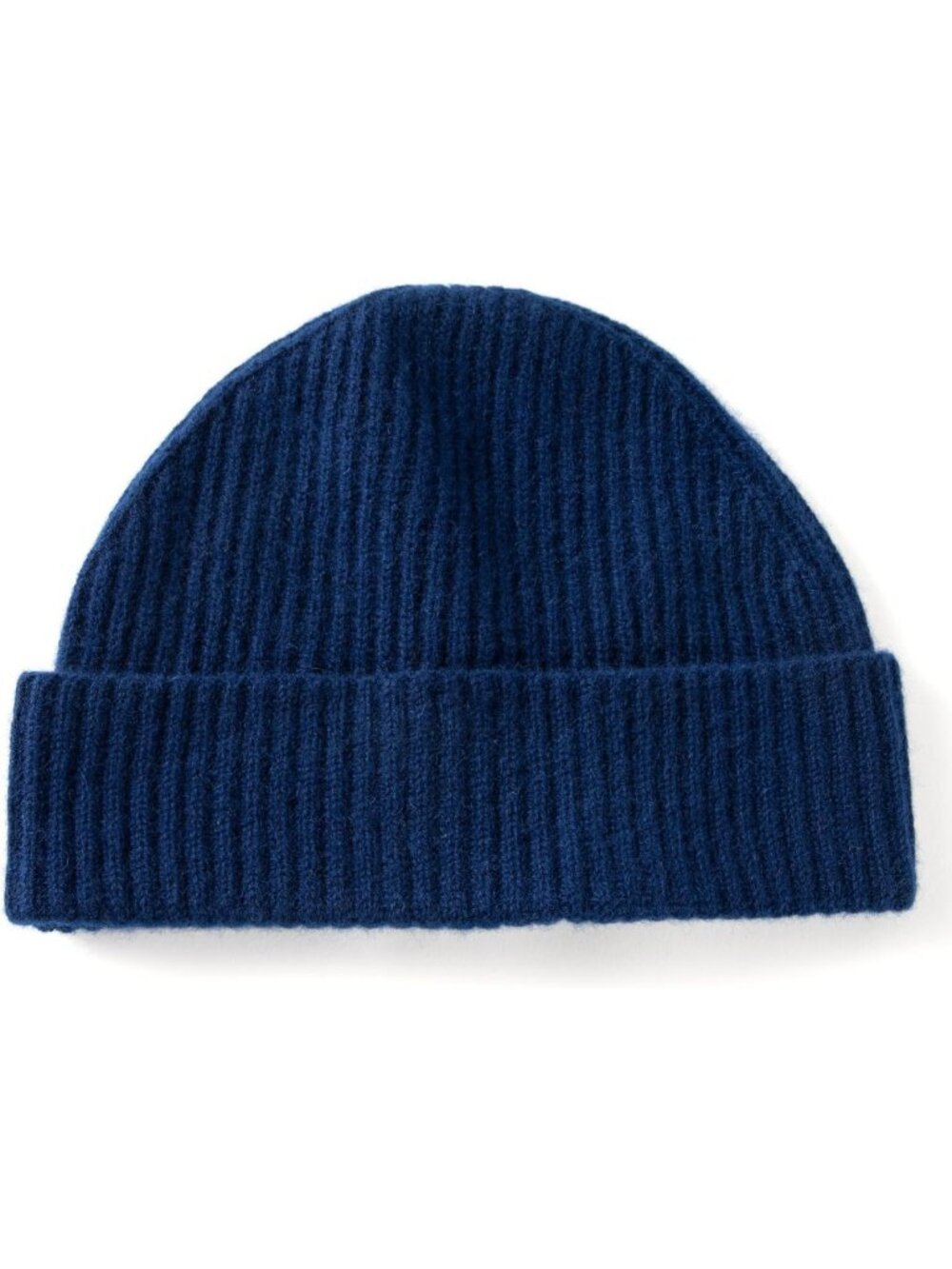 Ultra-Soft 100% Cashmere Ribbed Cuffed Beanie Hat for Men - Winter Ski Accessory